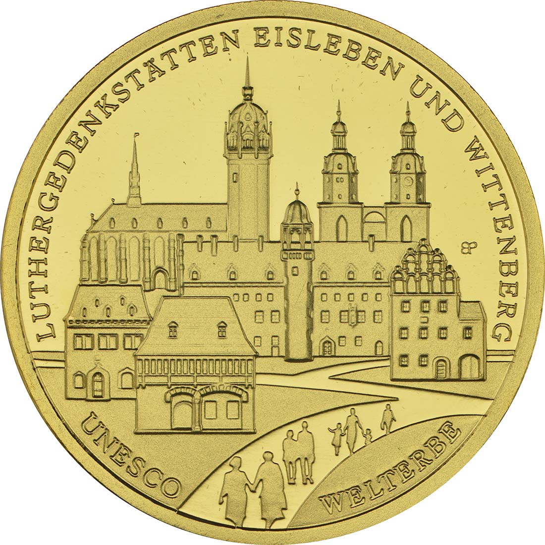 100 Euro Eisleben 2017 Goldmünze / Luthergedenkstätten Münzenhandlung Tobias Honscha