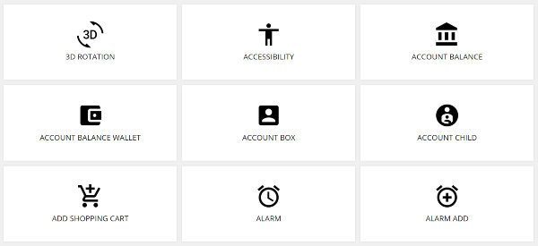 Free material UI icons