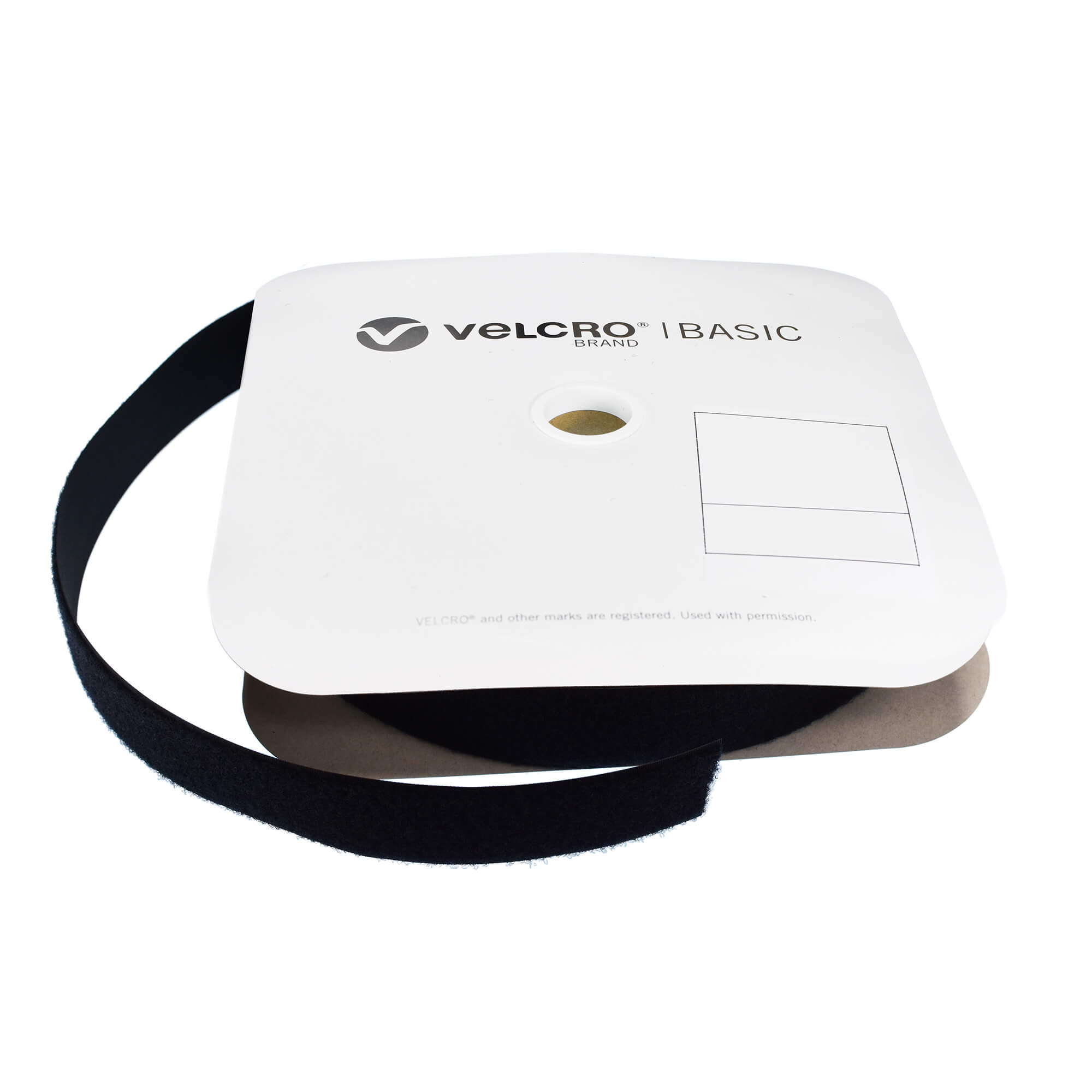 VELCRO® Brand Basic 38mm Black SewOn LOOP 25m Roll