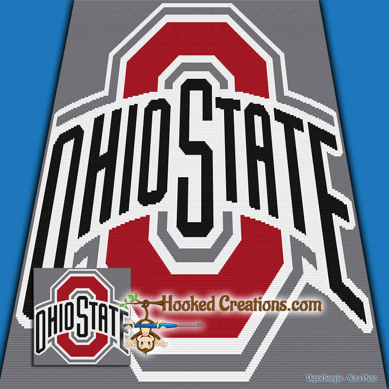 Ohio State Crochet Blanket Pattern Free Crocheted Single Stitch Blanket