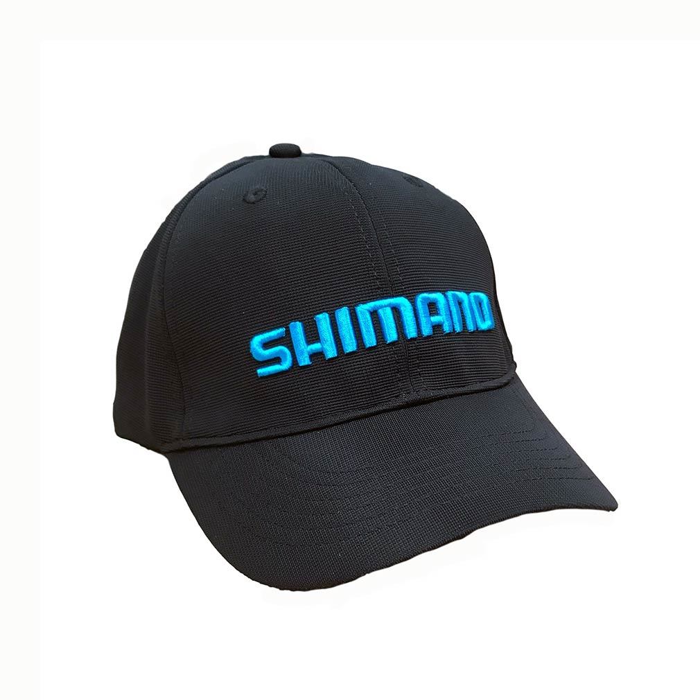 Shimano Platinum Black/Blue Fishing Cap Embroidered High Quality