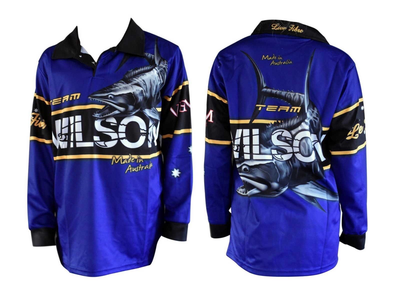 Team Wilson Tournament Long Sleeve Fishing Shirt with Collar Fishing