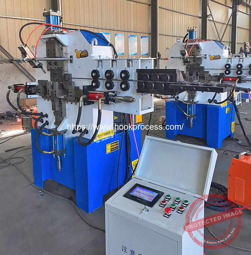 Automatic Double J Hook Making Machine with Welding Function Hook