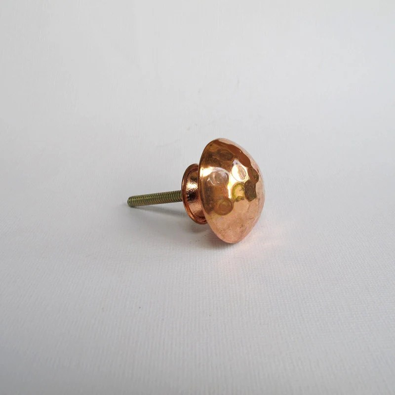Hammered Copper Knob Hooks & Knobs