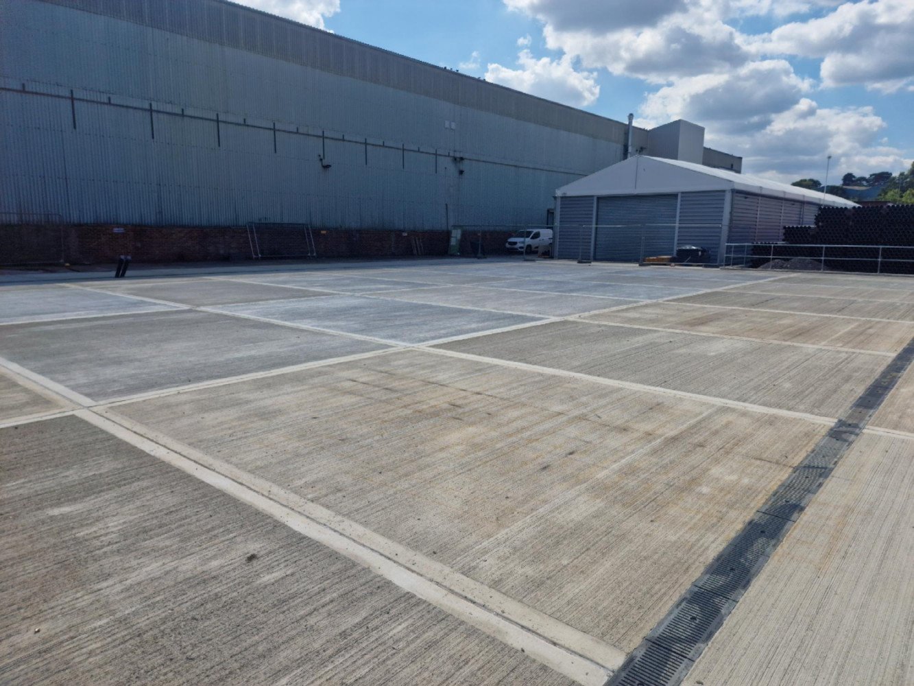 Concrete Yard and RC Retaining Wall Hooper & Sons