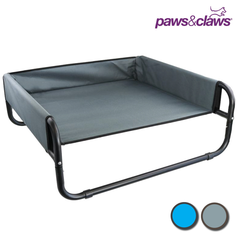 Walled Suspension Pet Raised Frame Dog Bed 3 Sizes/2 Colours