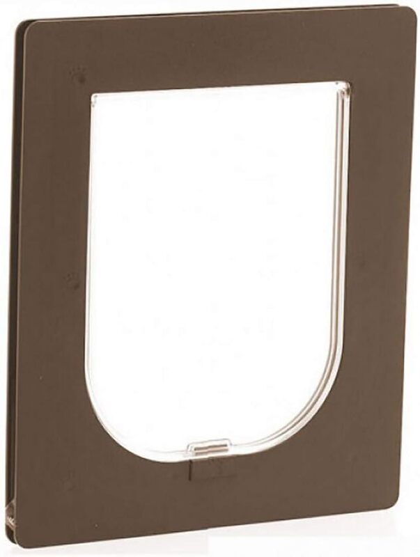PETWAY Pet Door for Security Door Brown / Large