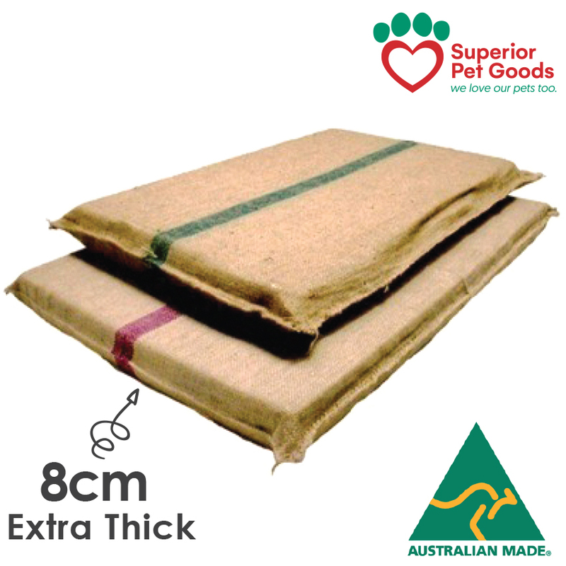 Superior Pet Goods Extra Thick Hessian Jute Dog Foam Mat