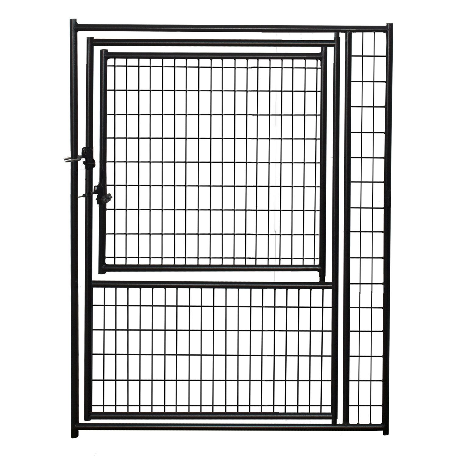 JewettCameron Lucky Dog Black Welded Wire Kennel Panels
