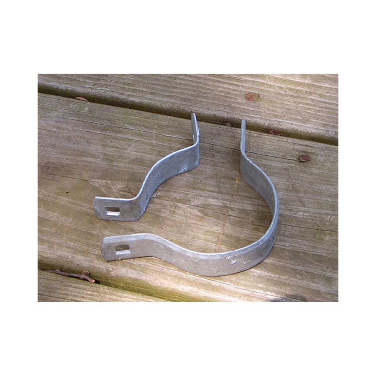 Chain Link Fence Brace Bands, 90 Degree Galvanized Hoover Fence Co.