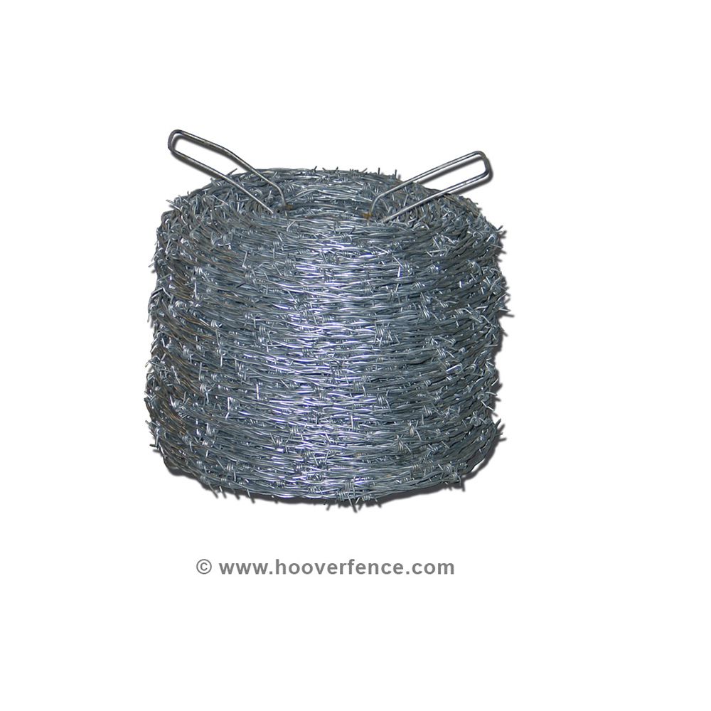 Barbed Wire, Galvanized Class III, 1320' Roll Hoover Fence Co.