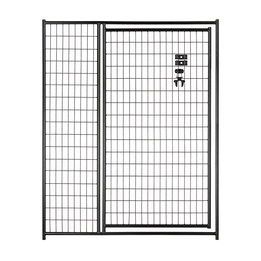 JewettCameron Lucky Dog Black Welded Wire Kennel Panels