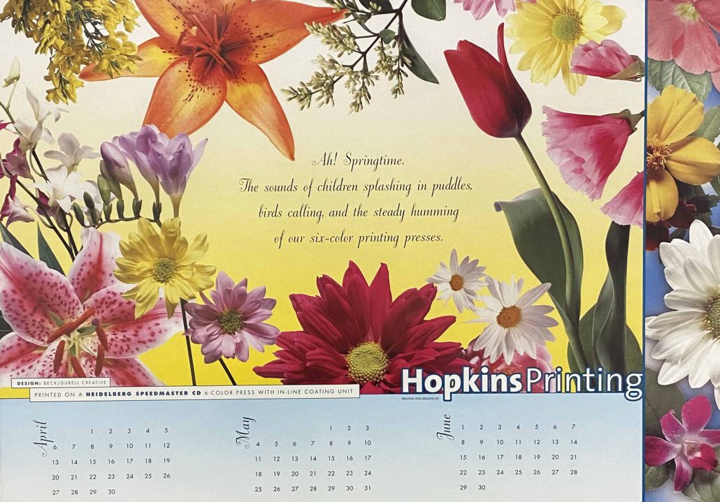 Hopkins' Spring Calendars Through the Years » Hopkins Printing