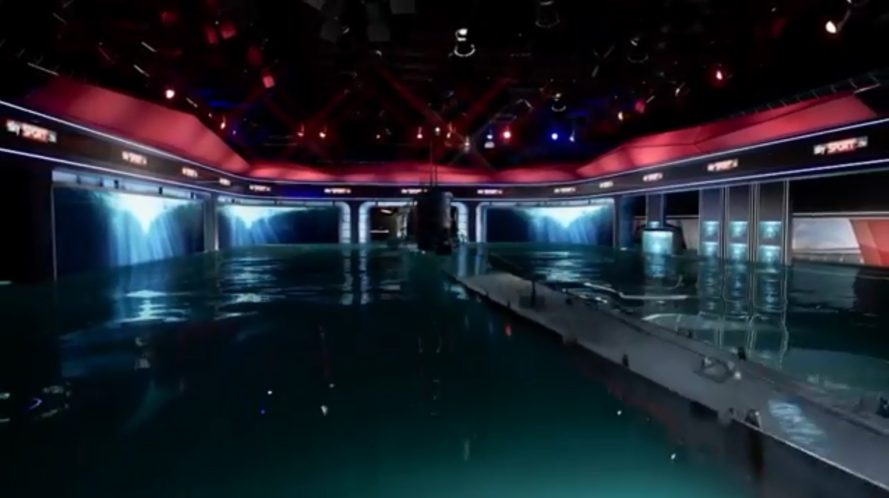 PromoAktion Warum Sky sein BundesligaStudio unter Wasser gesetzt hat