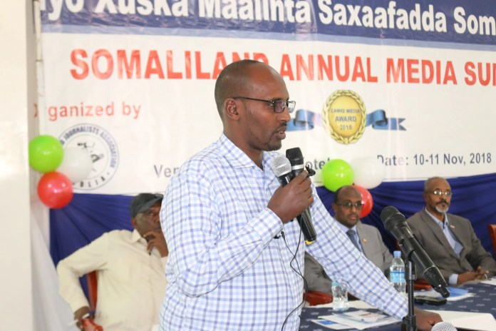 Mohamoud Abdi Jama The chairman of Somaliland Media association