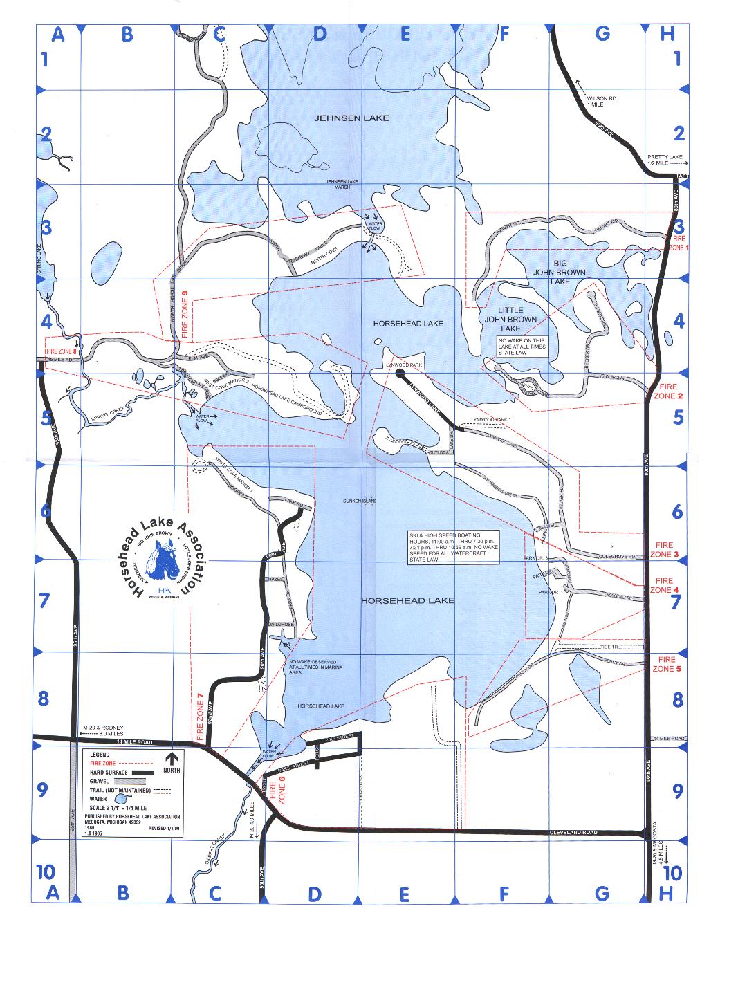 Maps Horsehead Lake Association