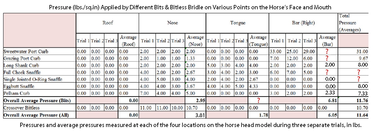 Horse Bits Comparison Horse Lover's Math