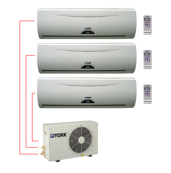 Ar Condicionado Multi Split YORK Bi, Tri e Quadri Split YORK