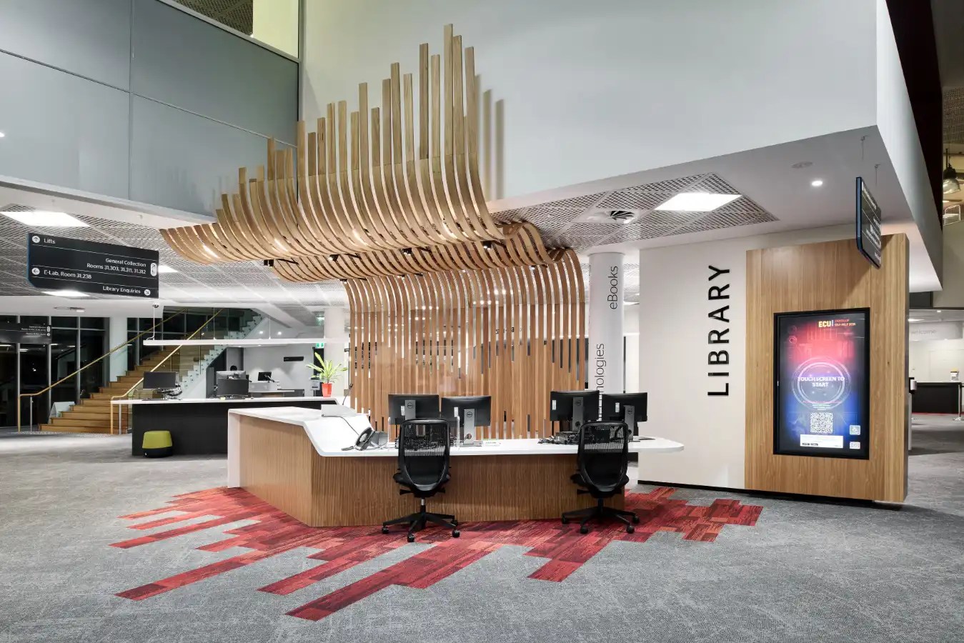 Edith Cowan University JO B31 Library Fit Out Hoskins Contracting