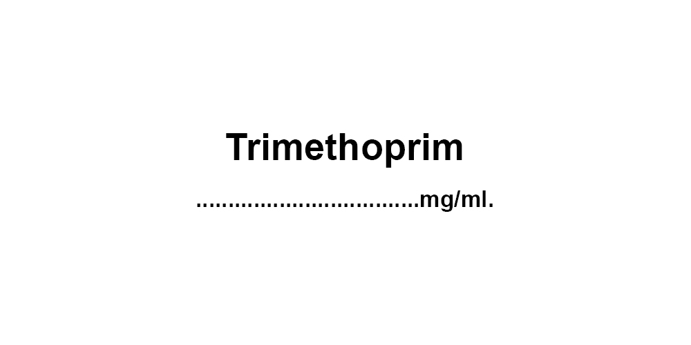 Trimethoprim Hospicode Hospital Labelling