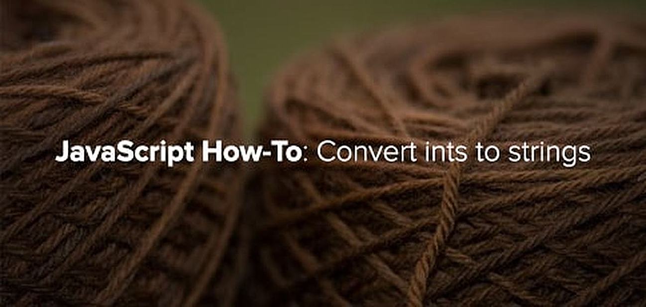 JavaScript int to string