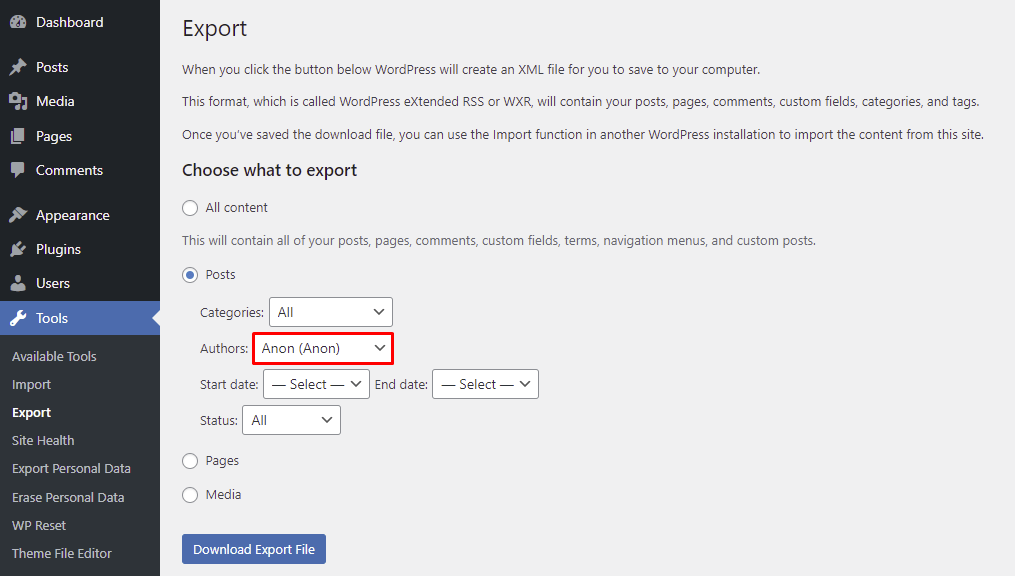 WordPress Export Posts 3 Methods That Work