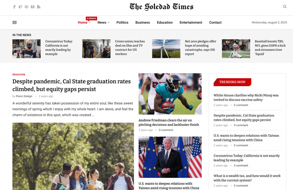 The 20 Best WordPress Newspaper Themes for News sites