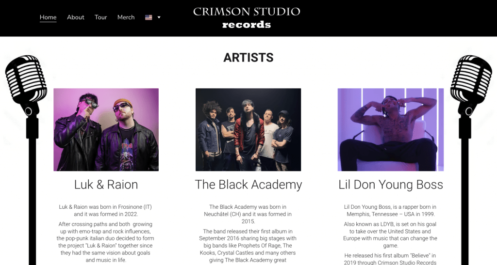 Top 5 Band site Templates for Hostinger site Builder