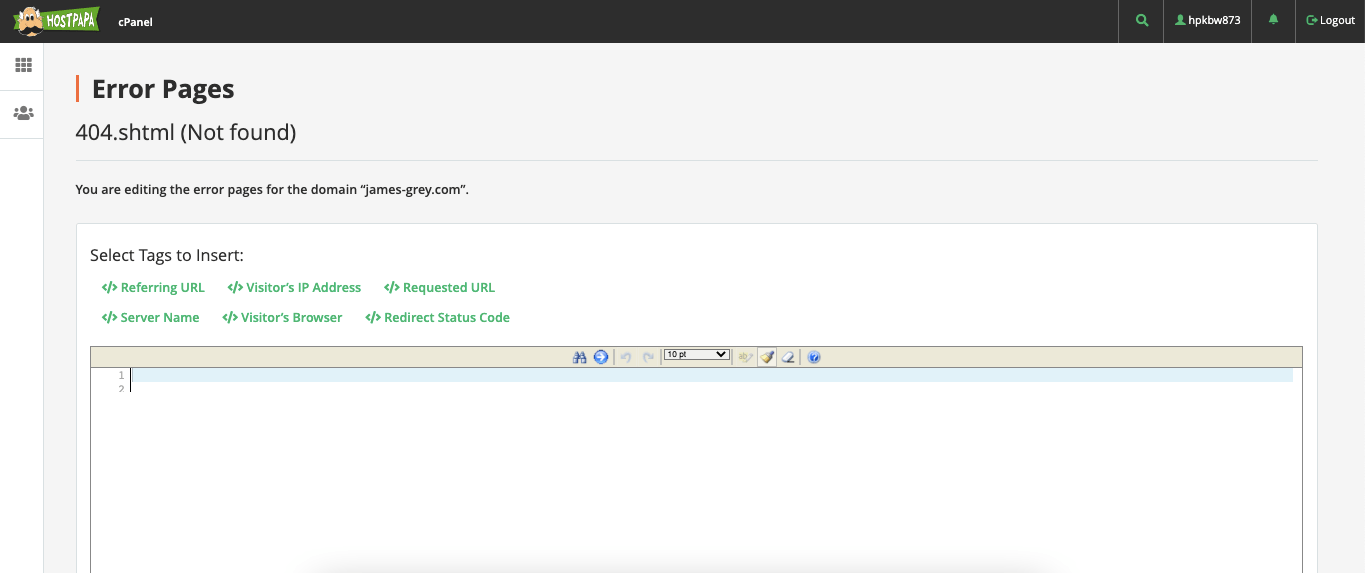 How to set up custom error pages in cPanel HostPapa Support
