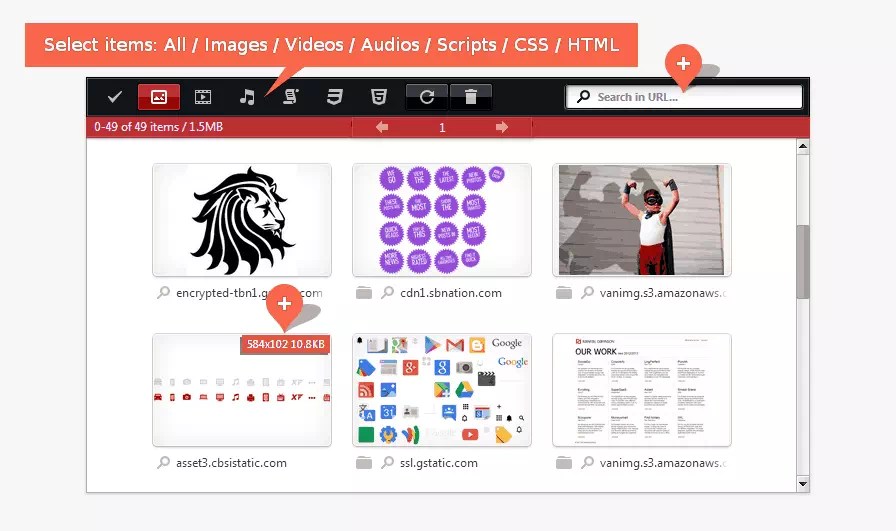 Screenshots Click&Clean for Google Chrome™