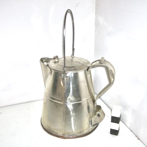 Large Copperbottomed Coffee Pot Hot Dip Tin