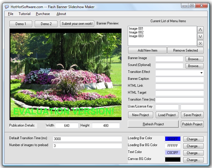 Flash Banner Slideshow Maker