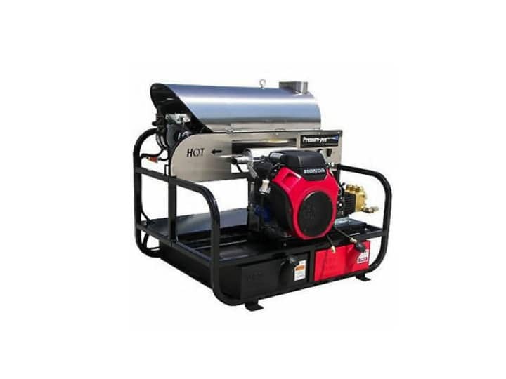 Pressure Washer, Hot, Gas, Skid Mount, 5.5 GPM, 3500 PSI, Honda GX630