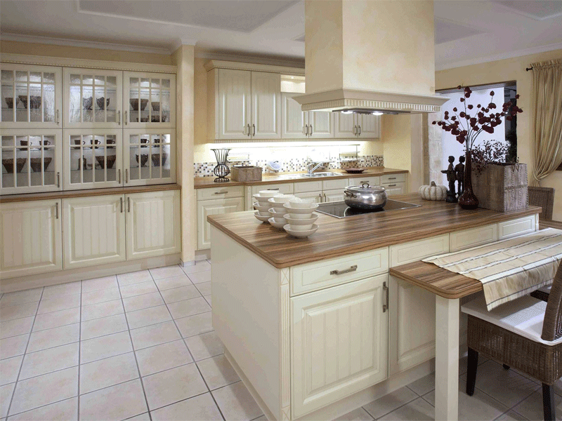 Raised PVC Door Style Kitchen Custom Design and Supply