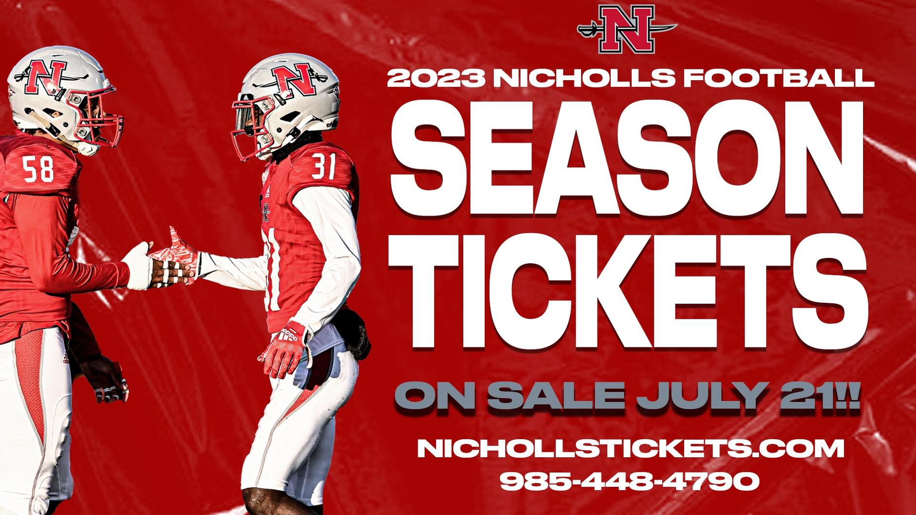 Nicholls Football season tickets available now The Times of Houma