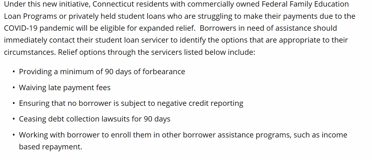 Student Loan Debt Relief Connecticut House Democrats