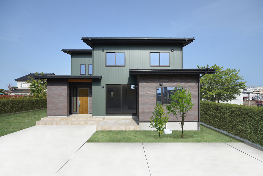 射水市 45坪に家族5人のための間取り 内外装にタイルを散りばめたお洒落な家 富山市の注文住宅・ZEH