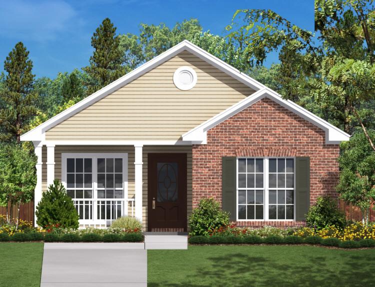 Small Plan 850 Square Feet, 2 Bedrooms, 1 Bathroom 04100023