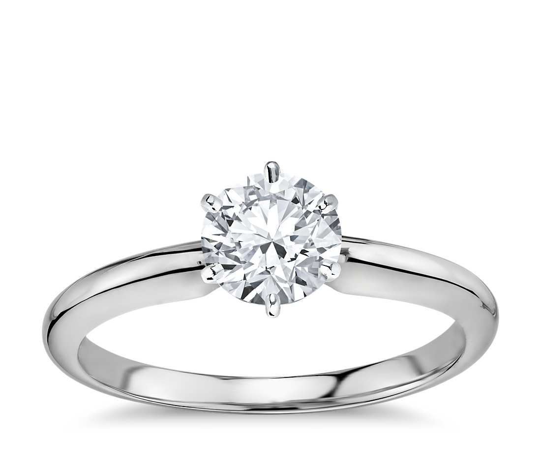 Solitaire 6 Prong Setting Houston Diamond Outlet