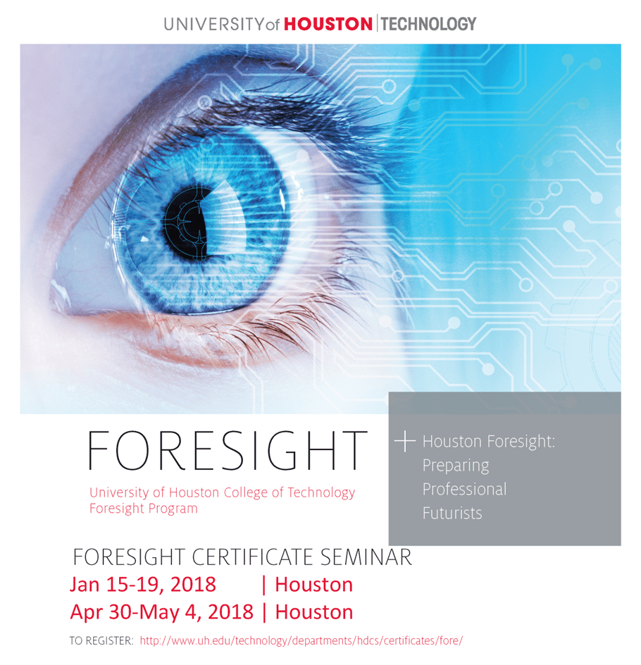 Foresight Certificate Boot Camp Registration for 2018 now open Houston Foresight