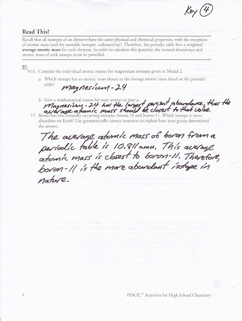 Average Atomic Mass Worksheet Answer Key | Free Worksheets Samples