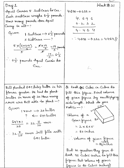 Math 4 Today Grade 5 Worksheets