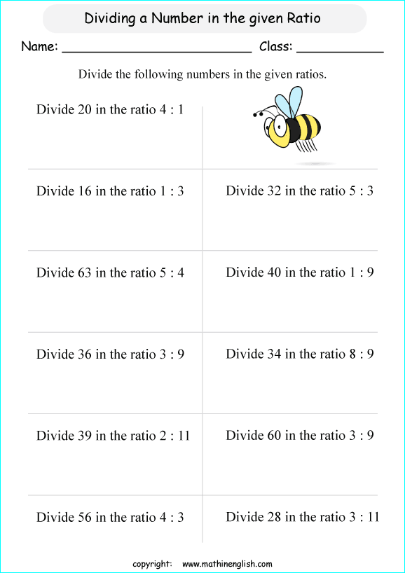 Comparing Ratios Using Tables Worksheet Worksheets For All Free Worksheets Samples