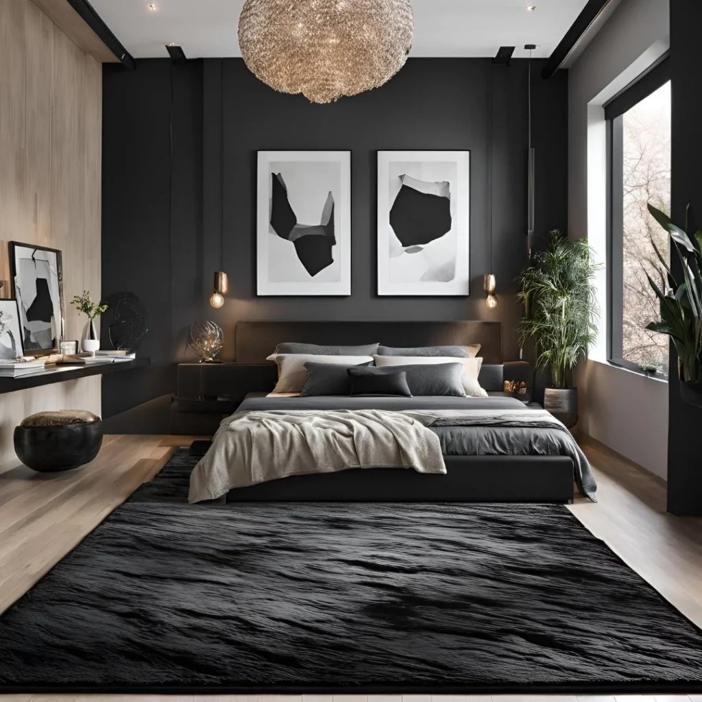 Black Rug Bedroom Ideas for a Sophisticated Look