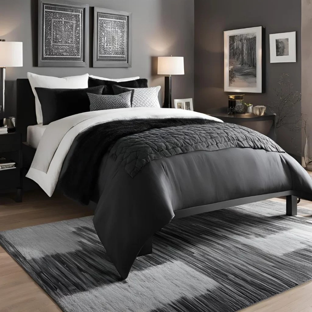 Black Rug Bedroom Ideas for a Sophisticated Look
