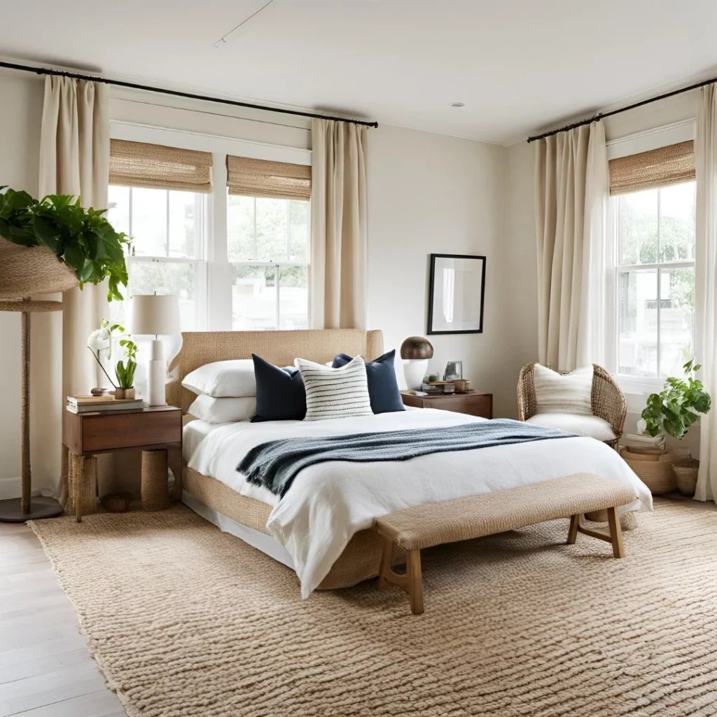 Cozy Jute Rug Bedroom Ideas for a Natural Look