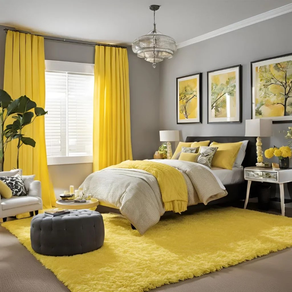 Style a Yellow Rug in Your Bedroom for a Cozy Look