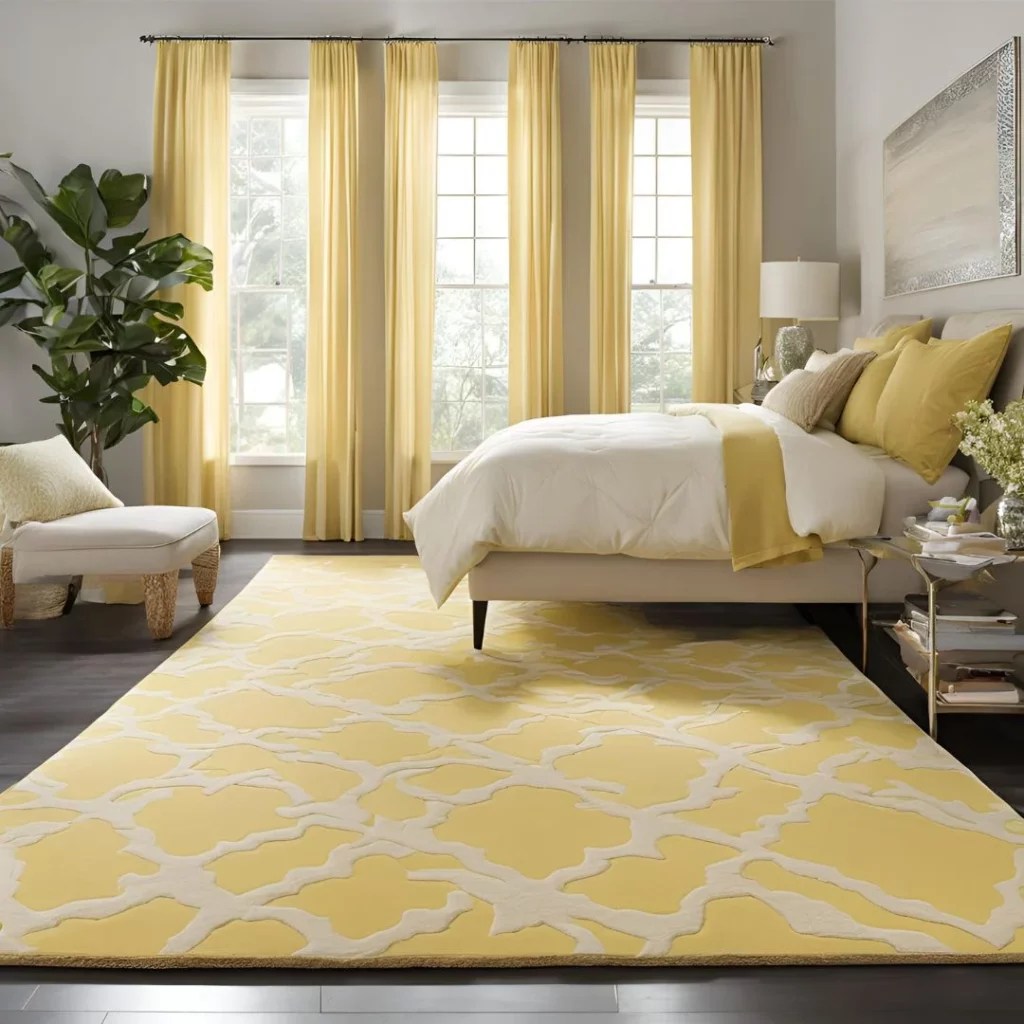 Style a Yellow Rug in Your Bedroom for a Cozy Look