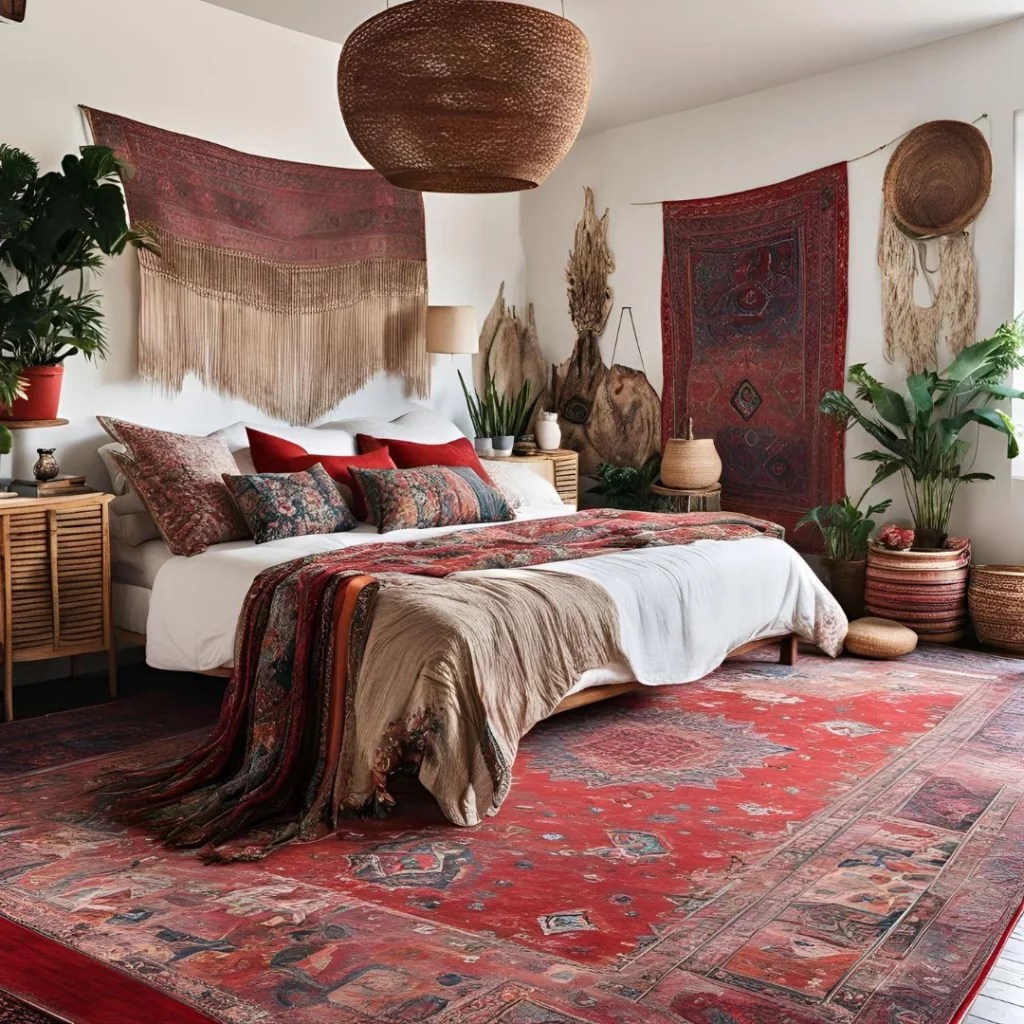 Stunning Red Rug Bedroom Ideas for a Bold Statement