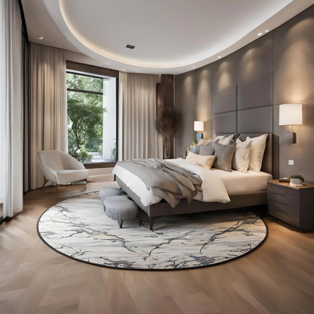 Stylish Round Rug Ideas for a Cozy Bedroom Makeover